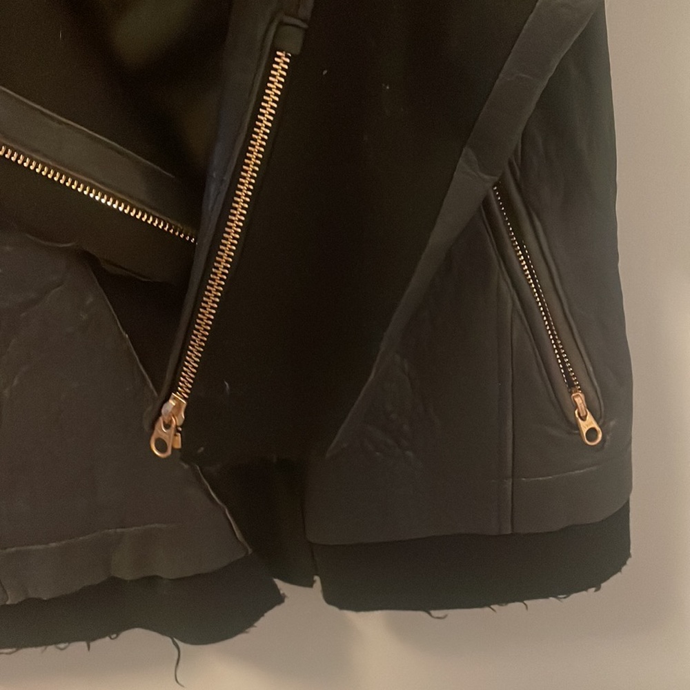Mackage blue, leather and wool jacket✨ - Picture 3 of 3
